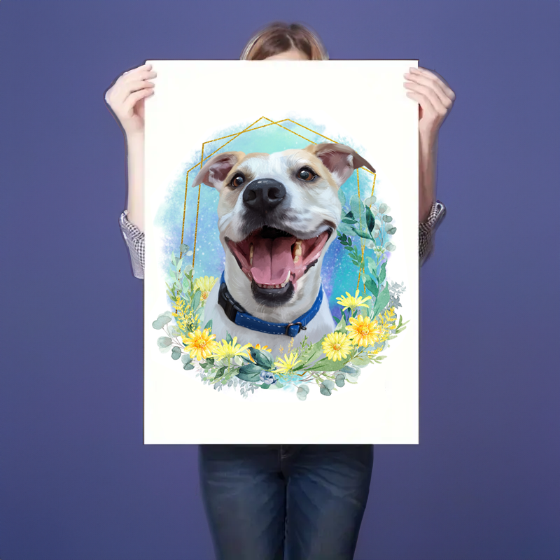 Floral Pet Portrait 1