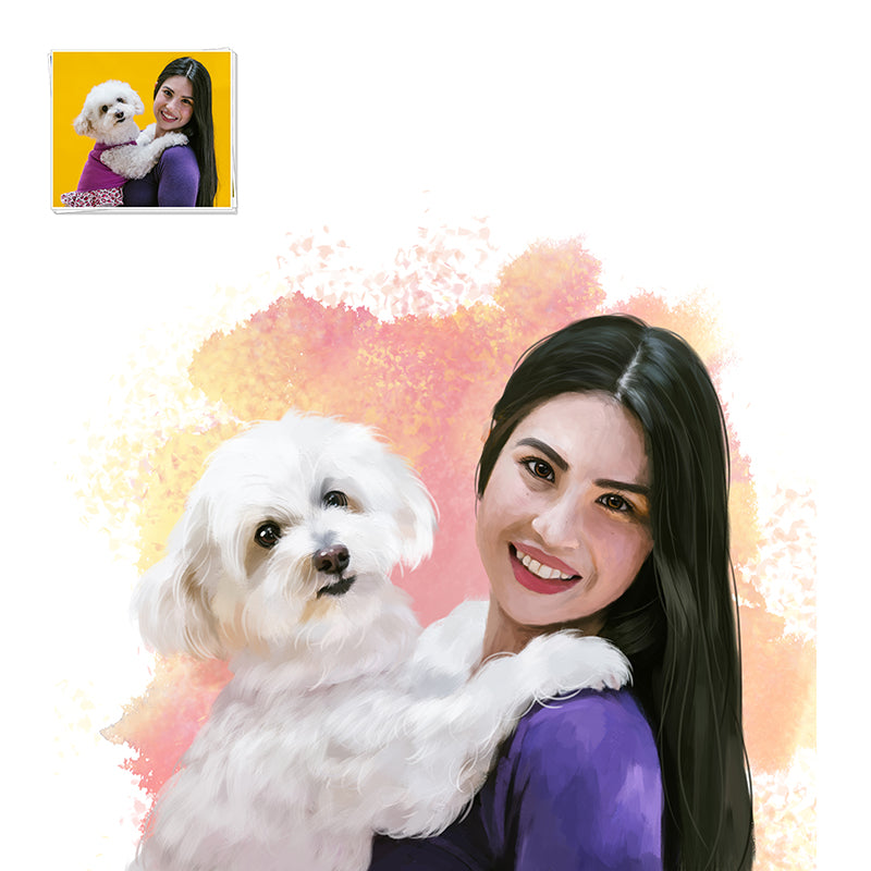 Owner With Pet Portrait 1