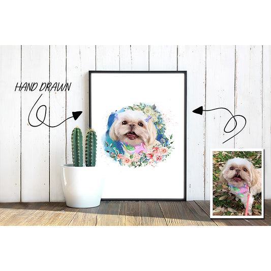 Floral Pet Portrait 2