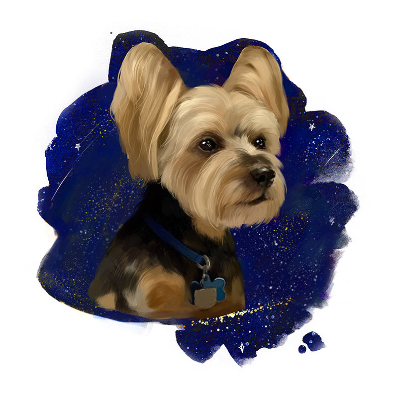 Space Background Custom Pet Portraits