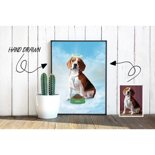 Pets In Heaven Custom Pet Portrait