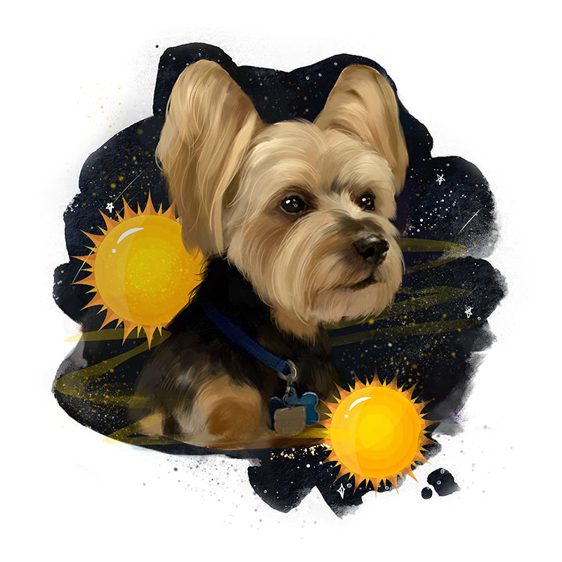 Space Background Custom Pet Portraits 2