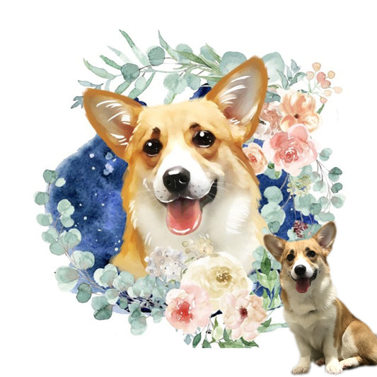 Floral Pet Portrait 1